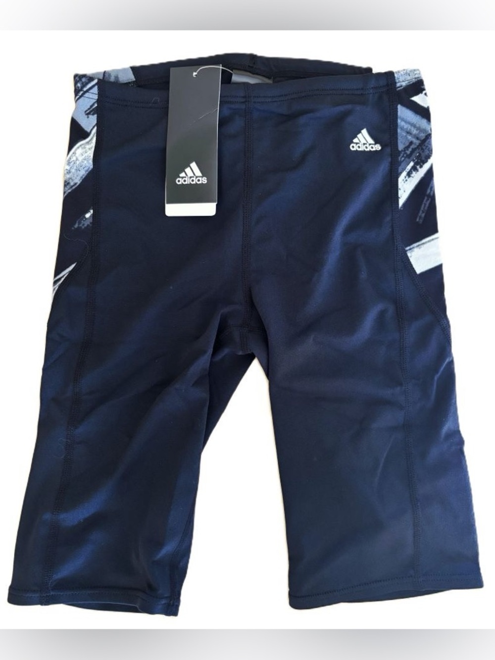 Men's adidas CT Print Black Gray Infinitex Jammer Size 28 Swimwear NWT